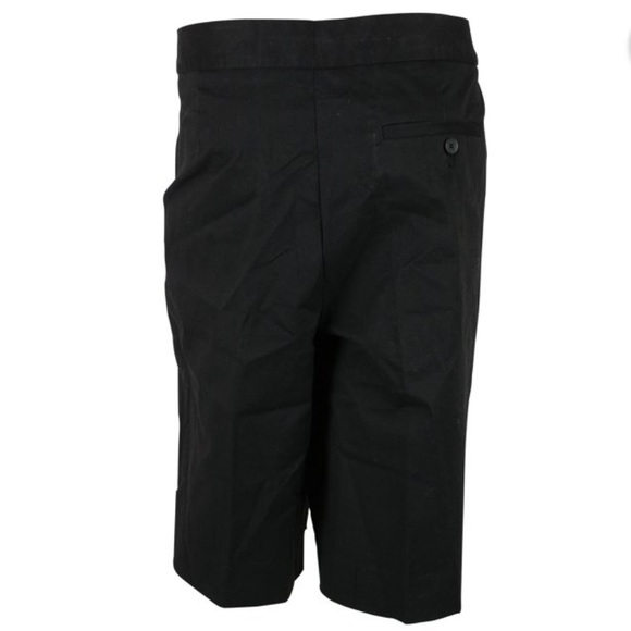 Jones New York Bermuda Shorts Navy Twill Cotton Blend Stretch Shorts w/Side Slit - Picture 2 of 13